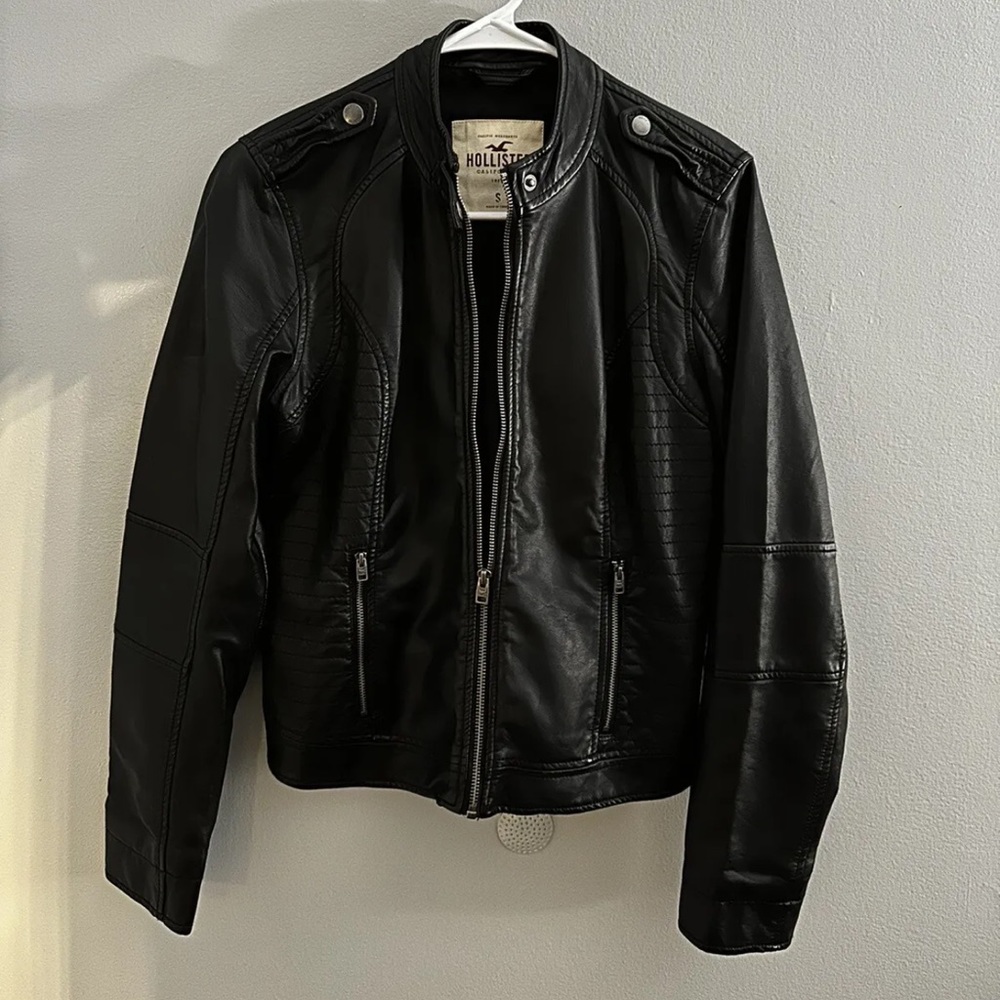 Hollister Faux Leather Moto Jacket